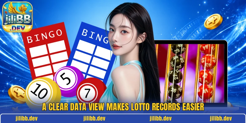 A clear data view makes lotto records easier A clear data view makes lotto records easier