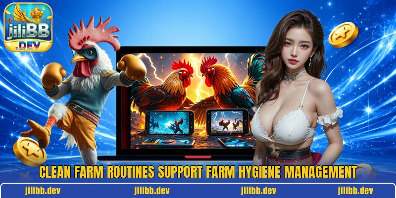 Clean farm routines support farm hygiene management Clean farm routines support farm hygiene management