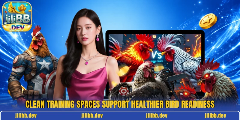 Clean training spaces support healthier bird readiness Clean training spaces support healthier bird readiness