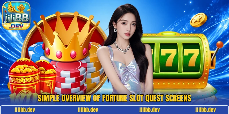 Simple overview of Fortune Slot Quest screens
